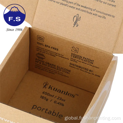Food Box Both side printing kraft corrugated paper shipping box Supplier